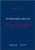Cover: Das Referendum in den USA - Dike Verlag Z&uuml;rich