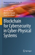 Cover: Blockchain for Cybersecurity in Cyber-Physical Systems - Springer