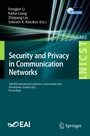 Cover: Security and Privacy in Communication Networks - Springer