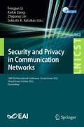 Cover: Security and Privacy in Communication Networks - Springer