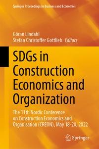 Abbildung von: SDGs in Construction Economics and Organization - Springer