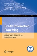 Cover: Health Information Processing - Springer