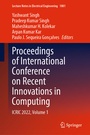 Cover: Proceedings of International Conference on Recent Innovations in Computing - Springer