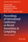 Cover: Proceedings of International Conference on Recent Innovations in Computing - Springer