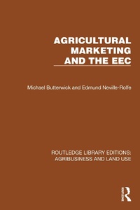 Abbildung von: Agricultural Marketing and the EEC - Routledge