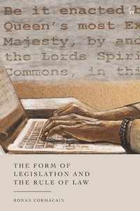 Abbildung von: The Form of Legislation and the Rule of Law - Hart Publishing