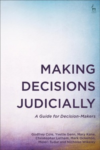 Abbildung von: Making Decisions Judicially - Hart Publishing