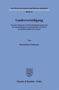 Abbildung von: Landesverteidigung. - Duncker & Humblot