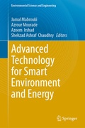Cover: Advanced Technology for Smart Environment and Energy - Springer