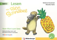 Abbildung von: Lesen mit Rico Schnabel, Heft 3: Vom Wort zum Satz - silbierte Ausgabe - Mildenberger Verlag GmbH