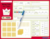 Abbildung von: Meine Zahl des Tages 0-1000 - wiederbeschreibbare Lerntafel mit Stift - Mathematik - Sternchenverlag
