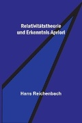 Cover: Relativitaetstheorie und Erkenntnis Apriori - ALPHA EDITION