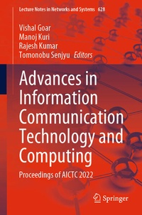 Enlarge image Cover: Advances in Information Communication Technology and Computing - Springer
