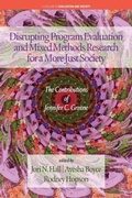 Cover: Disrupting Program Evaluation and Mixed Methods Research for a More Just Society - Information Age Publishing
