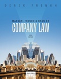 Cover: Mayson, French, and Ryan on Company Law - Oxford University Press