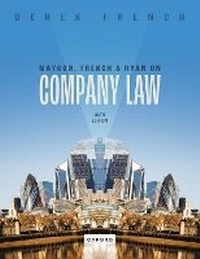 Abbildung von: Mayson, French, and Ryan on Company Law - Oxford University Press
