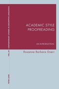 Cover: Academic Style Proofreading - Peter Lang Verlag