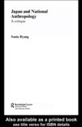 Cover: Japan and National Anthropology: A Critique - Routledge