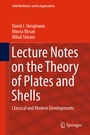 Cover: Lecture Notes on the Theory of Plates and Shells - Springer