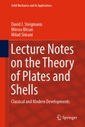Cover: Lecture Notes on the Theory of Plates and Shells - Springer