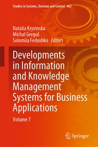 Enlarge image Cover: Developments in Information and Knowledge Management Systems for Business Applications - Springer