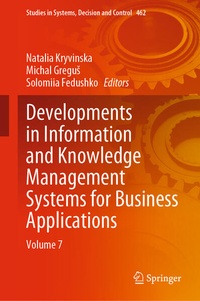 Enlarge image Cover: Developments in Information and Knowledge Management Systems for Business Applications - Springer