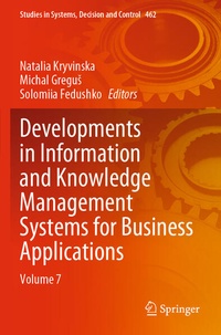 Enlarge image Cover: Developments in Information and Knowledge Management Systems for Business Applications - Springer
