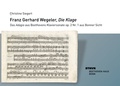 Cover: Franz Gerhard Wegeler, "Die Klage" - Gemeinn&uuml;tziger Verein "Beethoven-Haus Bonn"