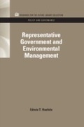 Cover: Representative Government and Environmental Management - RFF Press