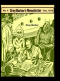Cover: Gray Baker's Newsletter No. 4, Feb. 1976 - Editorial Nuevo Mundo