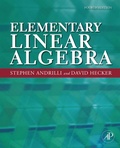 Cover: Elementary Linear Algebra - Academic Press