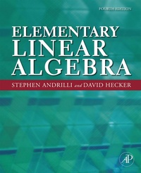Abbildung von: Elementary Linear Algebra - Academic Press