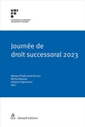 Cover: Journ&eacute;e de droit successoral 2023 - St&auml;mpfli Verlag