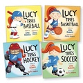 Cover: Lucy Tries Team Sports Four Pack - Orca Book Publishers