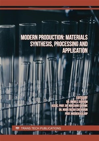 Abbildung von: Modern Production: Materials Synthesis, Processing and Application - Trans Tech Publications Ltd