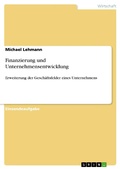 Cover: Finanzierung und Unternehmensentwicklung - GRIN Verlag