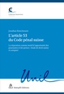 Cover: L'article 53 du Code pénal suisse - Stämpfli Verlag