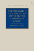 Abbildung von: The Application of Foreign Law in the British and German Courts - Hart Publishing