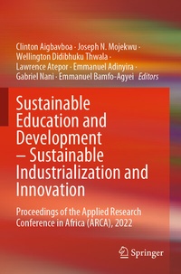 Abbildung von: Sustainable Education and Development - Sustainable Industrialization and Innovation - Springer