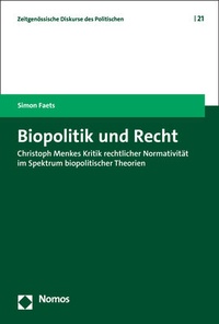Abbildung von: Biopolitik und Recht - Nomos