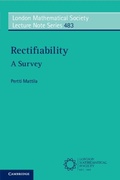 Cover: Rectifiability - Cambridge University Press