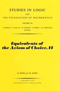 Cover: Equivalents of the Axiom of Choice, II - Elsevier