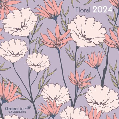 Abbildung von: GreenLine Floral 2024 - Wand-Kalender - Broschüren-Kalender - 30x30 - 30x60 geöffnet - Blumen - GreenLine