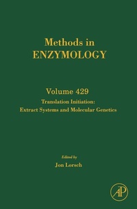 Enlarge image Cover: Translation Initiation: Extract Systems and Molecular Genetics - Academic Press