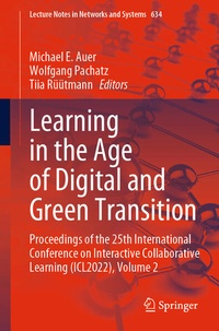Enlarge image Cover: Learning in the Age of Digital and Green Transition - Springer