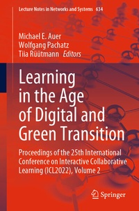 Enlarge image Cover: Learning in the Age of Digital and Green Transition - Springer