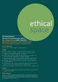 Cover: Ethical Space Vol. 19 Issue 3/4 - Theschoolbook.com