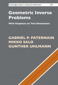 Cover: Geometric Inverse Problems - Cambridge University Press