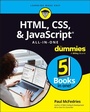 Cover: HTML, CSS, & JavaScript All-in-One For Dummies - Wiley-Scrivener