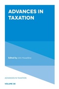 Cover: Advances in Taxation - Emerald Publishing Limited